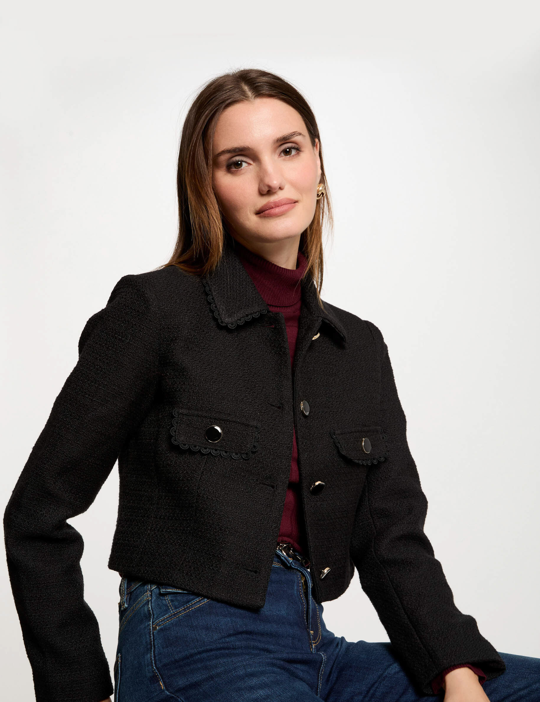 na.e The Tweed Jacket_black ツイードジャケット na.e THE TWEED JACKET ナエ ツイードジャケット