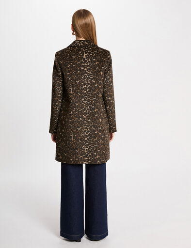 long coat leopard print multicolor women Long coat leopard print multicolor women