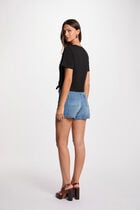 T-shirt manches courtes noir femme