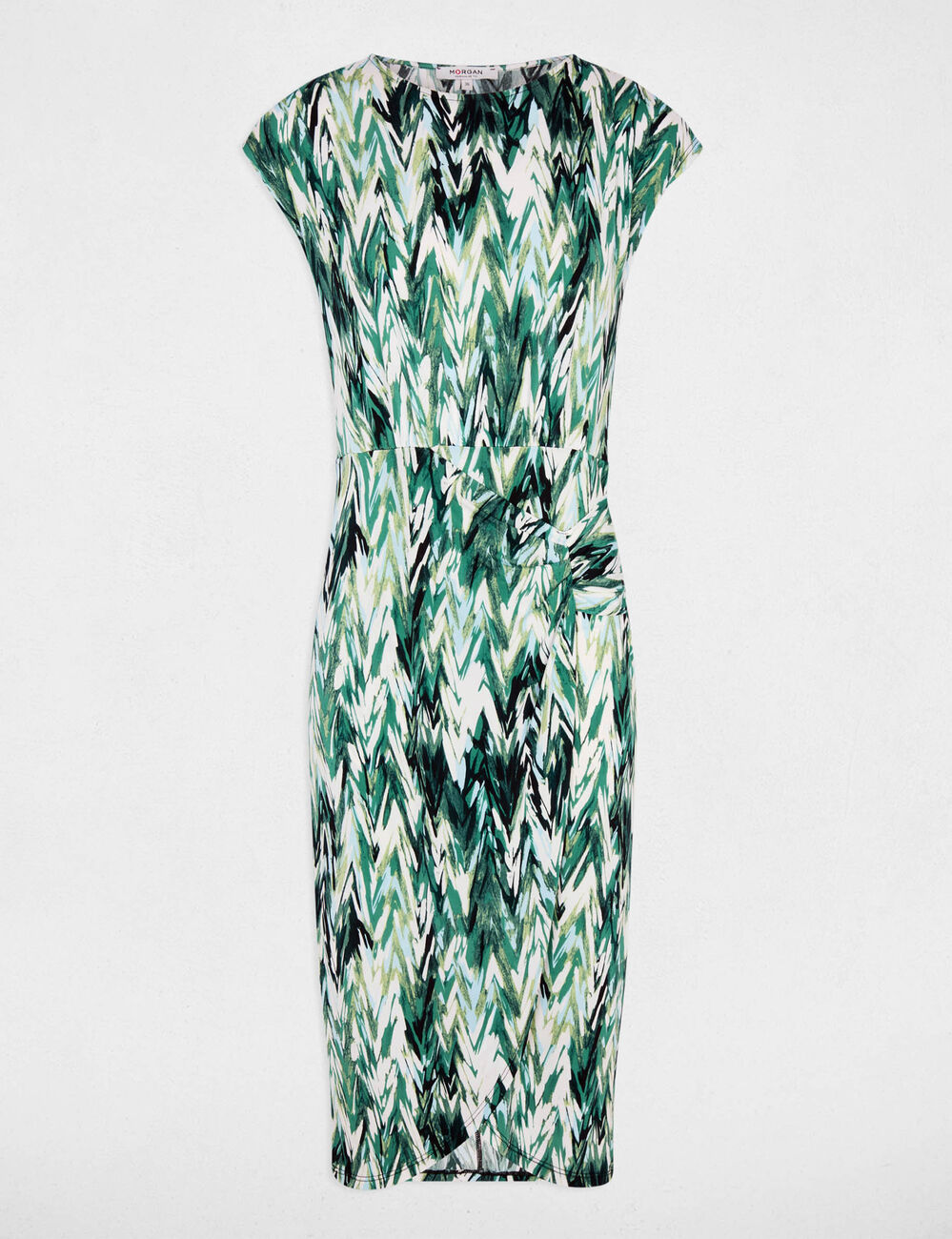 Straight printed dress multicolor women