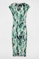 Straight printed dress multicolor women
