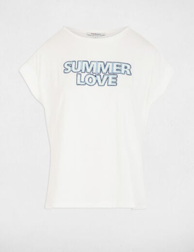 T-shirt with message white women