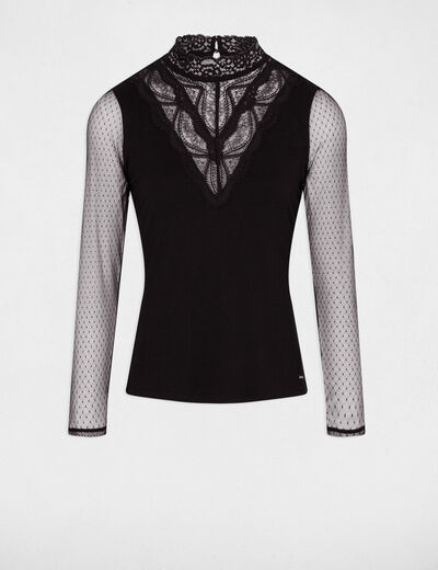 Long-sleeved t-shirt black women