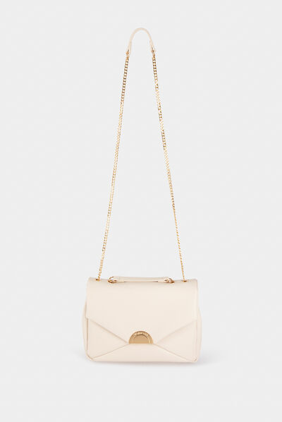 Envelope clutch bag beige ladies'