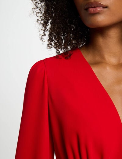 A-line mini dress red women