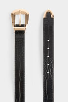 Belt croc effect black women