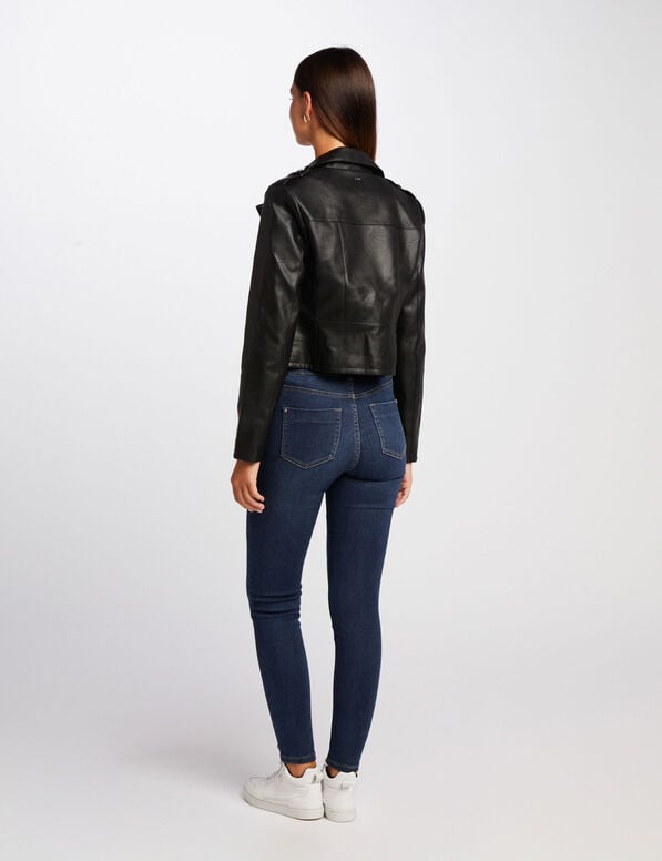 straight jacket notched lapel collar black women Straight jacket notched lapel collar black women
