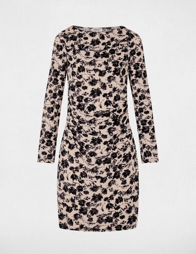 Printed knit dress multicolor women