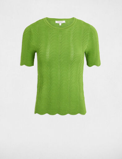 short sleeved jumper aniseed green women Short-sleeved jumper aniseed green women
