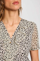 Blouse manches courtes blanc femme