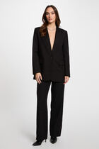 Long blazer with sequins black women