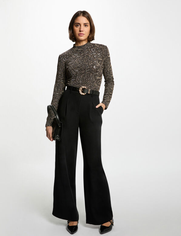 loose flare trousers black women Loose flare trousers black women