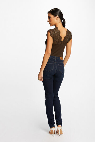 Vest top with wide straps and lace  ladies'