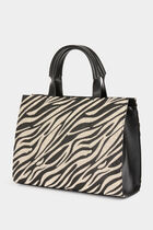 Shopper bag leopard print ivory women