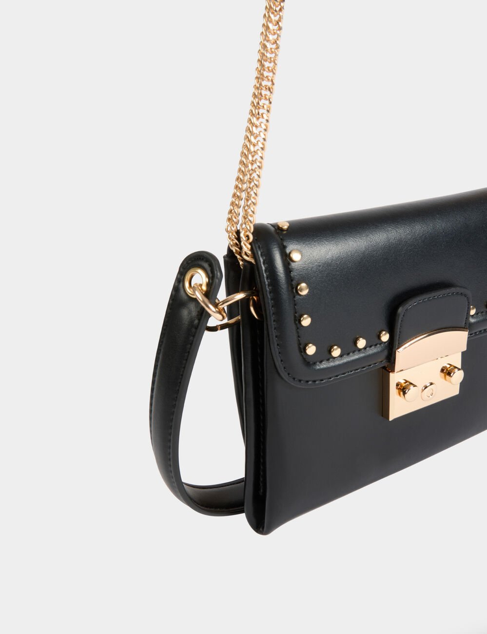 Crossbody bag with studs black women