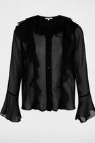 Flowy shirt black women