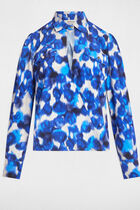 Blouse manches longues multicolore femme