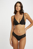 Lace shorties black ladies'