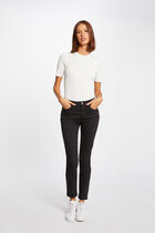 Slim standard-waisted trousers black women