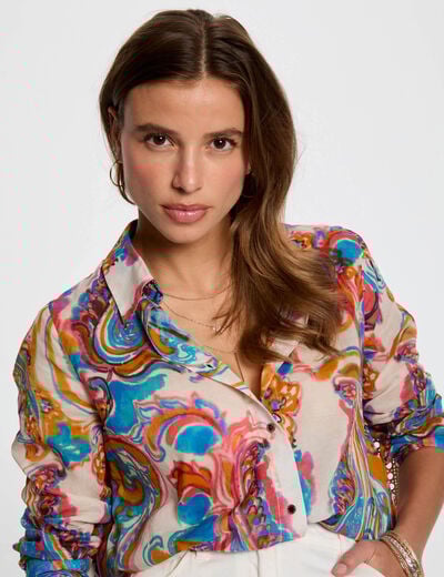 Long-sleeved shirt multicolor women