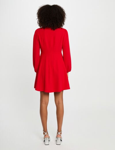 A-line mini dress red women