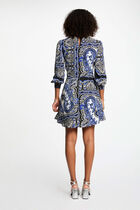 Printed mini A-line dress multicolor women