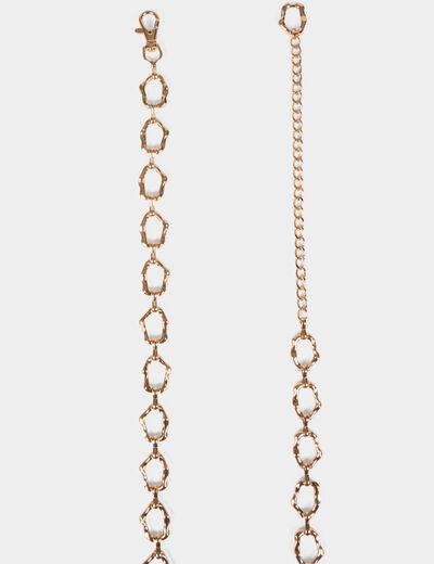 Chain belt gold yellow women