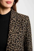 Jacket leopard print multicolor women