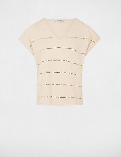short sleeved t shirt cream women Short-sleeved t-shirt cream women