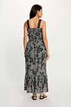 Long dress with thin straps multicolor women
