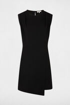 Sleeveless short dress black women