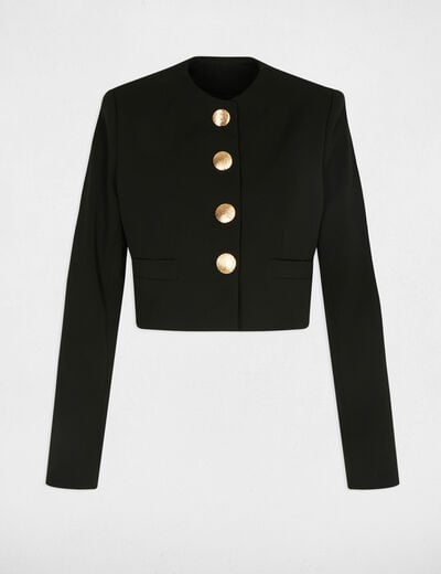 Cropped jacket black women