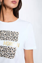 Round neck t-shirt white women
