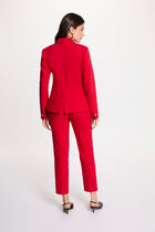 Cropped cigarette trousers red women