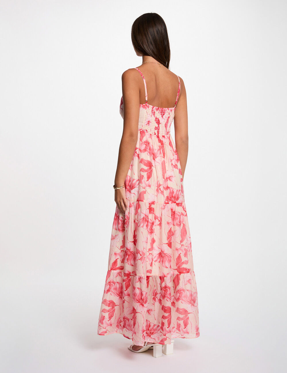 Long wrap dress multicolor women