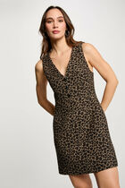 Printed A-line mini dress multicolor women