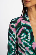 Printed loose blazer multicolored women