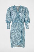 Mini dress abstract print multicolored women