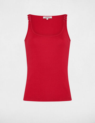 Vest top with thin straps medium red ladies'