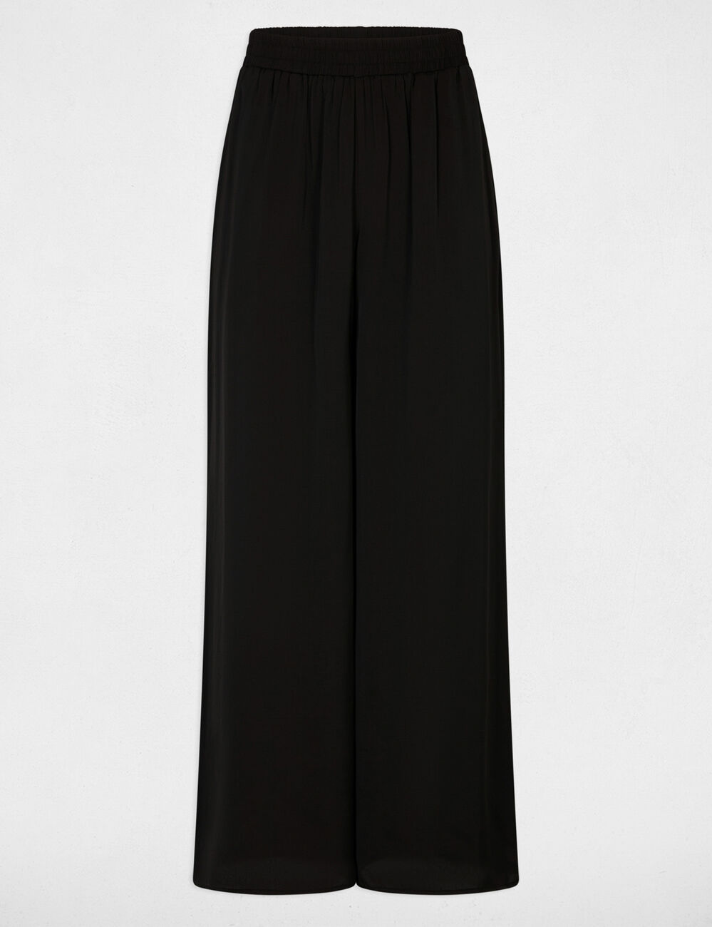 Flowy wide-leg trousers black women