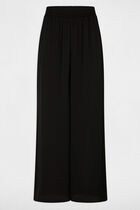 Flowy wide-leg trousers black women