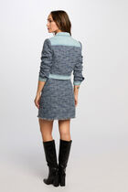 Mini tweed skirt multicolor women
