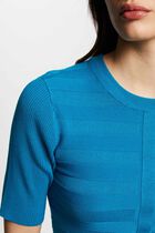 Jumper with short sleeves blue women