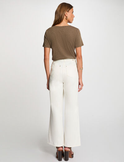 Short-sleeved t-shirt khaki green women