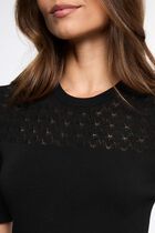 Short-sleeve sweater black women