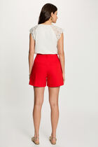 Sleeveless lace top white women