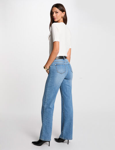 Short-sleeved jumper white women