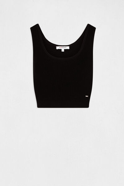 Crop top jumper black ladies'