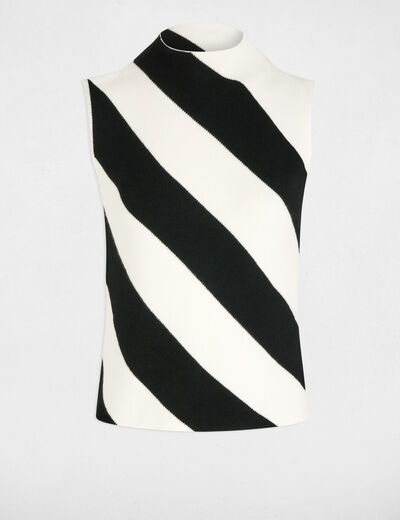 Sleeveless jumper white women