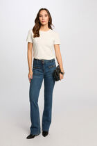 T-shirt manches courtes blanc femme